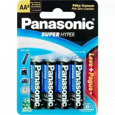 Imagem de Pilha Comum AA com 8 UM-3SHSL8P6 - Panasonic