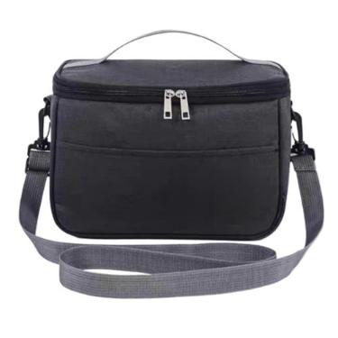 Imagem de Bolsa Térmica de Mão a Prova D'água Para Levar Sucos, Lanches e Marmitas (Preto/M)