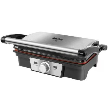 Imagem de Grill Philco PGR19PI Revestimento Redstone 7 temperaturas, Prata, 110V