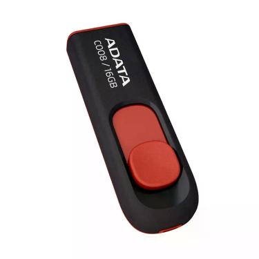 Imagem de Pen Drive 16GB ADATA AC008, USB 2.0, Vermelho - AC008-16G-RKD