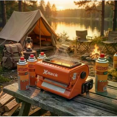 Imagem de Aquecedor Portátil A Gás Camping + 4 Brindes - Xrack