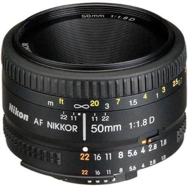 Imagem de Nikon 50mm Nikkor F/1.8D AF Prime Lens for DSLR Camera (Black)