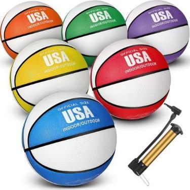 Imagem de Conjunto de basquete Libima, 6 peças, tamanho 5, borracha, interior e