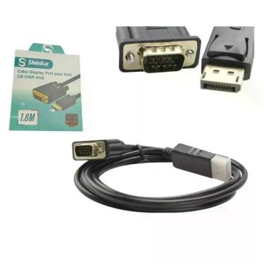 Imagem de Cabo Adaptador Displayport para VGA Macho - Conexão de Vídeo - no-bran