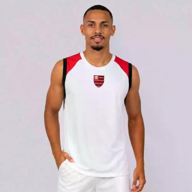 Imagem de Regata Flamengo Seva Branca - Braziline, P