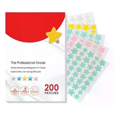 Imagem de 200x Adesivos P/ Acne Seca Espinha Inflamada - Estrelas Normal Noite Q