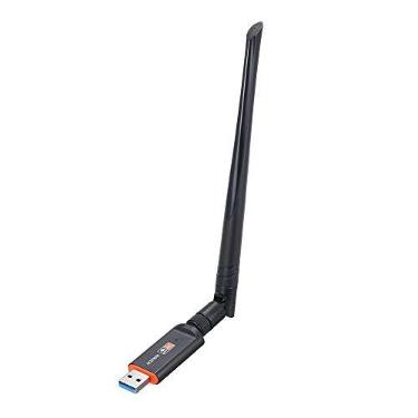 Imagem de Adaptador USB Dual Band 1200M 2.4G + 5G USB3.0 Receptor WiFi Externo Placa de Rede Sem Fio