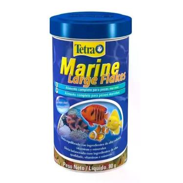 Imagem de Ração P/ Peixes Marinhos Tetra Marine Large Flakes 80g
