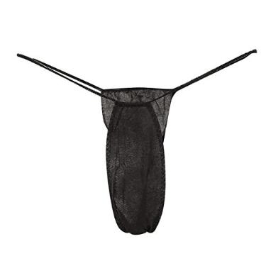 Imagem de Yinhing Roupa íntima Descartável, 100 Unidades de Calcinha Descartável Feminina Com Borda Elástica e Reforço de Linha Dupla, Tecido Não Tecido Respirável, Embalada Individualmente