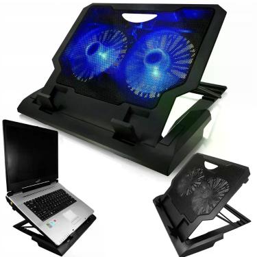 Imagem de Suporte P/ Notebook Gamer Ventoinhas Base Iluminada Usb Silenciosa - B