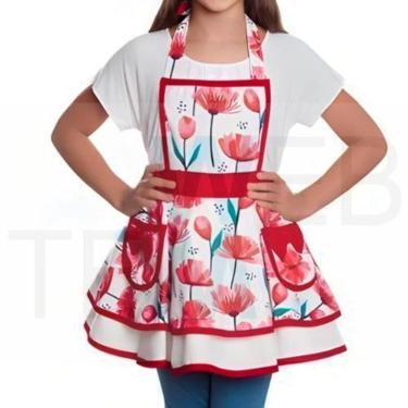 Imagem de Avental de Cozinha Bia Lisse Infantil Capobella: Luxo, Elegância e Pro