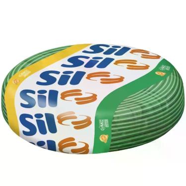 Imagem de Cabo Flexsil 750 Volts 10mm 100 Metros Verde - 3.021 Vd - Sil Cabo Flexivel Verde 750v 10,00mm 100m Sil