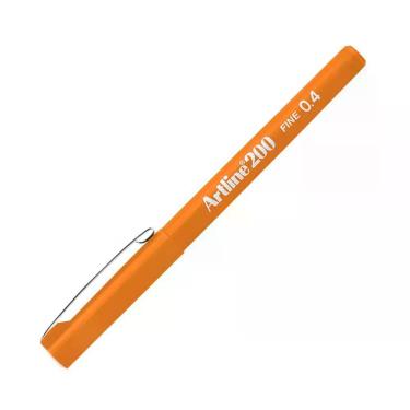 Imagem de Caneta Hidrográfica Tilibra Fine Pen 0.4MM Artline 200 com Traço Macio e Secagem Rápida 1 Unidade Laranja