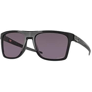 Imagem de Óculos de Sol Oakley Leffingwell 0OO9100 910001 Tam 57 / Preto - Lentes Prizm Grey