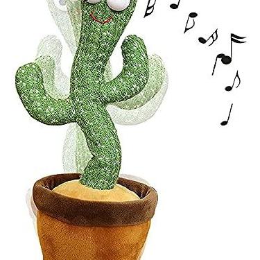 Imagem de Pelúcia Cacto Dançante - Repete o que fala (120 Músicas) - Bebês Crianças - Palácio Geek