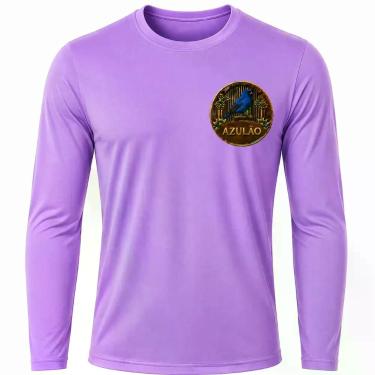 Imagem de Camisa Uv +50 Pássaro Azulão - Proteção Solar cor:LilásTamanho:P - Gen