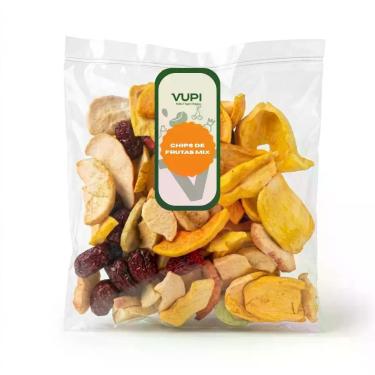 Imagem de Mix Chips Frutas Desidratadas Snack Fit Doce Crocante - VUPI Peso:500G