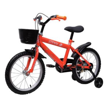 Imagem de Bicicleta Infantil Aro 16 Com Rodinhas De Treinamento Bike Criança Zip