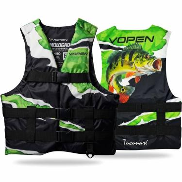 Imagem de Colete Salva Vidas Homologado Nylon Fishing VP22F - Vopen, Tucunaré, G