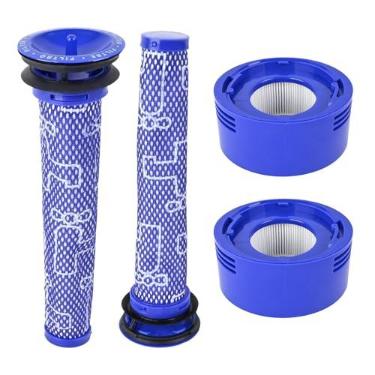 Imagem de Kit de filtro HEPA compatível com aspirador sem fio Dyson V7 Motorhead V7 Anima V8 Absolute V8 Animal SV10 Stick, inclui 2 pré-filtros e 2 pós-filtros, substitui as peças 965661-01 e 967478-01