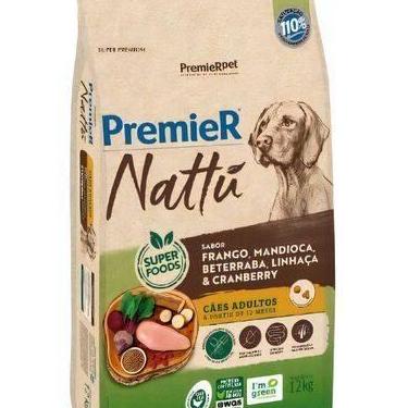 Imagem de Ração Premier Nattu Para Cães Adultos Sabor Mandioca 12kg