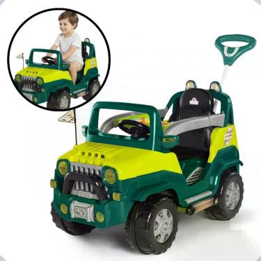Imagem de Carrinho de Passeio Infantil, Quadriciclo com Pedal e Empurrador Diipi