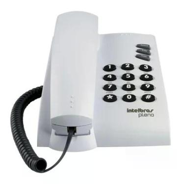 Imagem de Telefone Pleno Cinza Ártico, Sinalização De Linha Pulso E Tom, Funções Flash, Redial, Mute