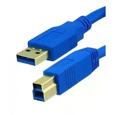 Imagem de Cabo Para Impressora Usb 3.0 Scanner 3.0 Azul A-b 3 Metros