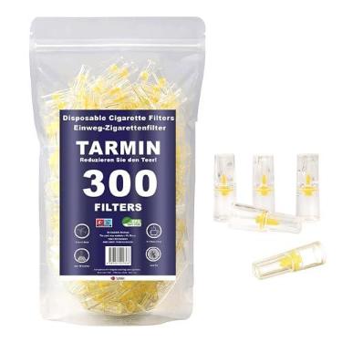 Imagem de TARMIN Filtros Descartáveis para Cigarro 300 Filtro para Cigarro Filtros para Fumar,Piteira sem BPA | Filtro Avançado de Nicotina,Alcatrão,Diminui Manchas e Odores,Manhã Mais Fresca,Filtro Fumo