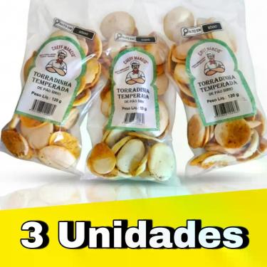Imagem de Torradinha Crocante de Pão Sírio Temperada 120g para Snack Gourmet - C