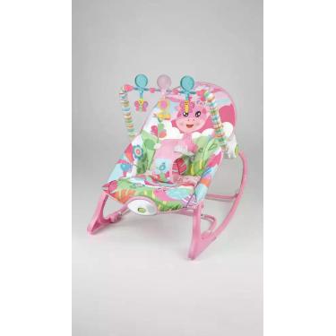 Imagem de Cadeira de Descanso Vibratória Infantil 18kg Rosa - Congratulations St