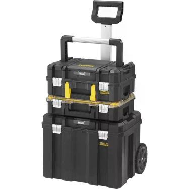 Imagem de Caixa Plástica Para Ferramentas 3 Módulos, Com Rodas E Alça, Pro-stack, Fmst1-80103 Stanley