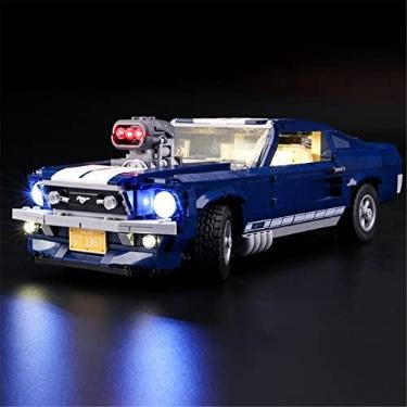 Imagem de YEABRICKS Kit de luzes LED para-10265 Creator Expert Ford Mustang modelo de blocos de construção (excluindo o kit de construção)