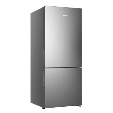 Imagem de Geladeira Hisense Frost Free Inverse 417L Bottom Freezer RB422 Inox 127V