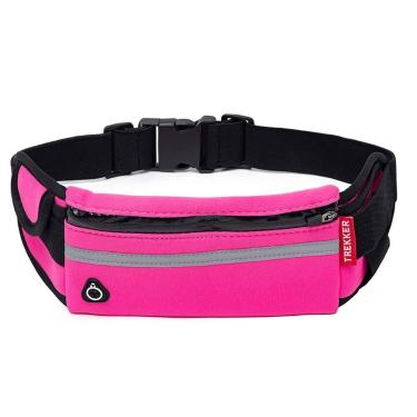 Imagem de Pochete Trekker Elástica Impermeável C/portabilidade Para Fones Rosa B