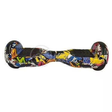 Imagem de Hoverboard Infantil Skate Elétrico Arte Urbana Led Grafite