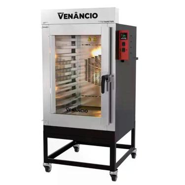 Imagem de Forno Industrial Turbo A Gás Glp Venâncio Twister 10 Esteiras Interior Inox Exterior Aço Carbono 220v Fvt10g