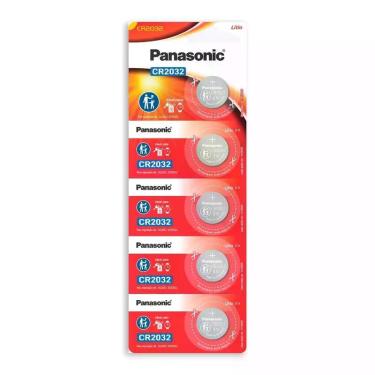 Imagem de Bateria Cr2032 Botão Panasonic 10 Cartelas Com 05 Baterias Por Cartela