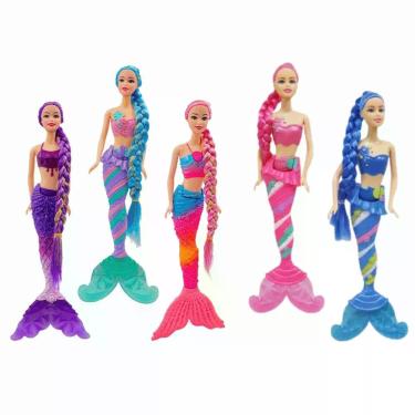 Imagem de Boneca Beautiful Mermaid Sereia com Visual Brilhante e Detalhes Estimulantes para Faz de Conta Top