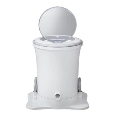 Imagem de FytStycale Secadora de roupas, secadora centrífuga, mini, máquina portátil não elétrica de secagem de roupas manual para dormitórios escolares de viagem em, Branco, M