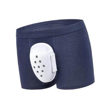 Imagem de ChuYiElegance Cueca Masculina para Circuncisão com Ventilação E Design de Prepúcio, Azul Escuro, 3xl
