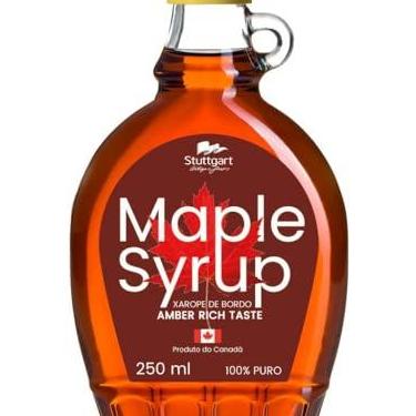 Imagem de Stuttgart Maple Syrup Tradicional 250Ml - Amber Rich Taste - 100% Puro - Xarope De Bordo Canadense