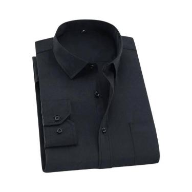 Imagem de Camisa Social Masculina plus Size 9XL 8XL 7XL Listrada Casual De Manga
