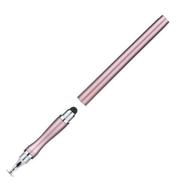 Imagem de Caneta Touch Screen Ponta Fina Desenho 2 Em 1 Compatível Android Apple Celular Tablet Desenhos Stylus Alta Precisão Universal Rose Gold