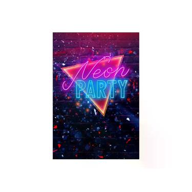 Imagem de Painel De Festa Vertical 1,50 x 2,20 - Efeito Neon Party Colorido 018 