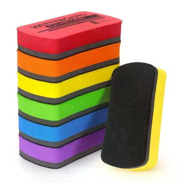 Imagem de Borracha Magnética para Quadro Branco Hutou 11 cm x 6 cm  Pacote com 6