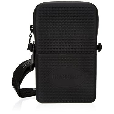 Imagem de Havaianas - Bolsa de rua, Sac Pratique et Polyvalent, avec Bandoulière ajustável de 1,20 m, imperméable, adulto unissex, preta, normal
