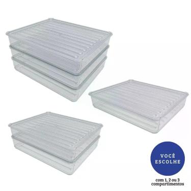Imagem de Kit COM 2 Porta Frios de Acrilico para Presunto Queijo Resistente Dupl