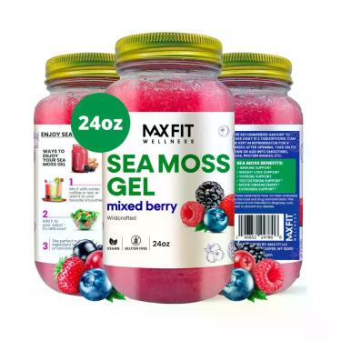 Imagem de Gel de Musgo Marinho MAX FIT Sabor Frutas Vermelhas 710ml