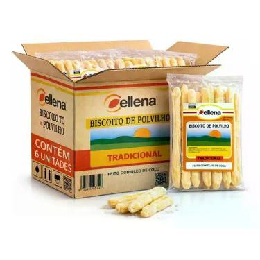 Imagem de Kit 6 Biscoito de Polvilho Artesanal Tradicional CELLENA 80g